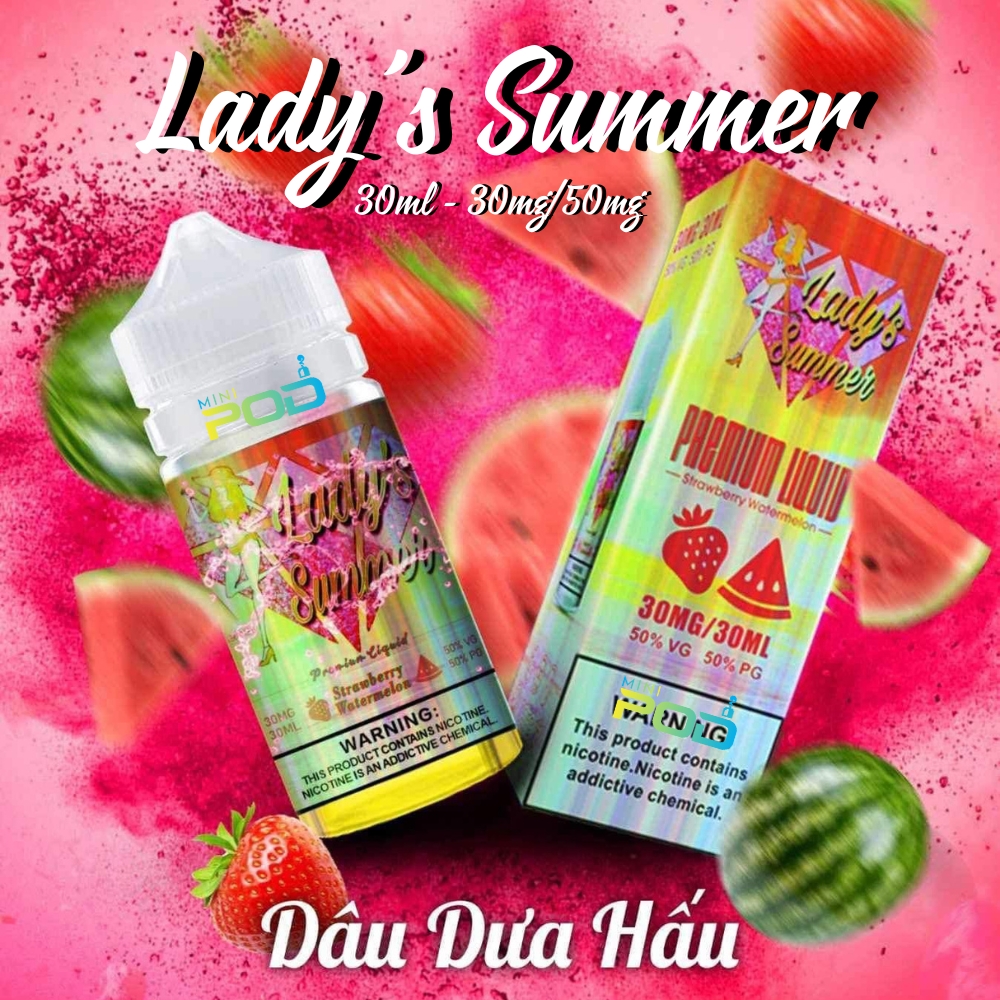 Nước ép mùa hè Lady Summer Salt Nic 30/50mg