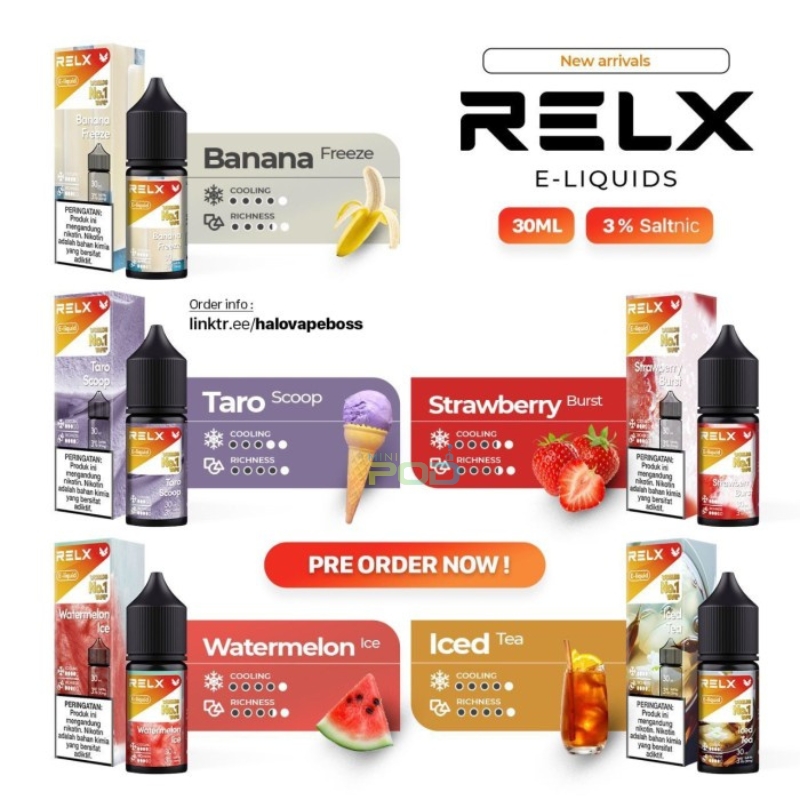 RELX E-liquid Salt Nic 30ml - Iced Tea