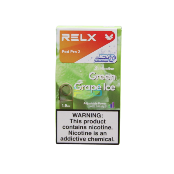 Đầu Pod Prefilled thay thế cho RELX Infinity Green Grape Ice - Minipod.vn